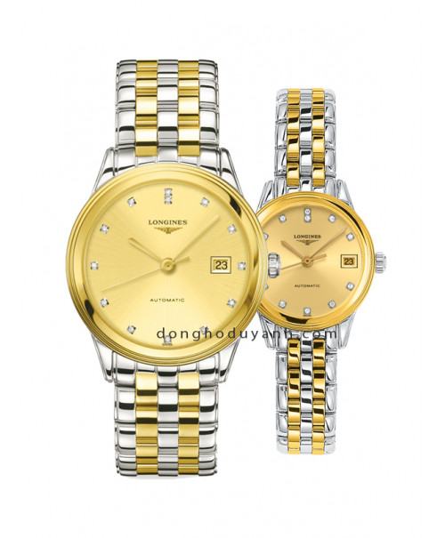 Đồng hồ đôi Longines Flagship L4.874.3.37.7 và L4.274.3.37.7
