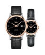 Đồng hồ đôi Longines Record L2.821.5.57.2 và L2.321.5.57.2 small